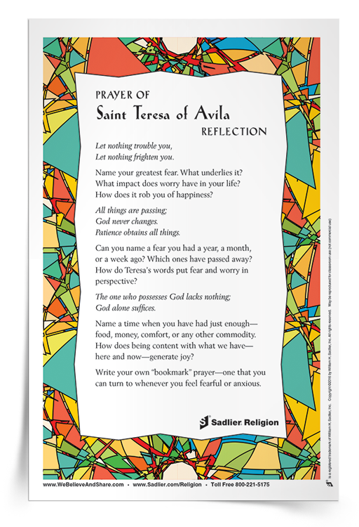 Prayer-of-Saint-Teresa-of-Avila-Reflection