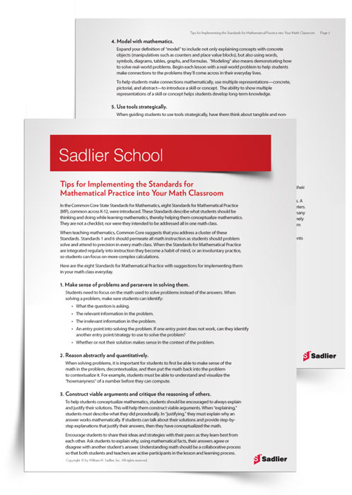 The Standards for Mathematical Practice should be an integral part of your daily math lessons. These Standards describe what students should be thinking and doing while learning mathematics, thereby helping them conceptualize mathematics. Here are the eight Standards for Mathematical with suggestions for implementing them in your math class everyday. 