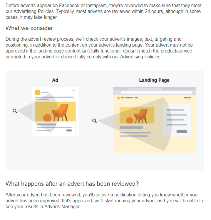 landing page facebook ads 1