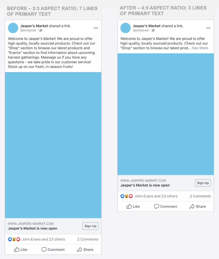 facebook mobile newsfeed shrink