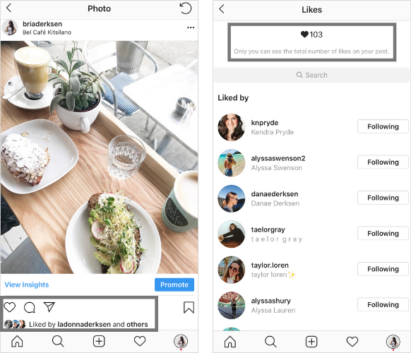 Instagram hiding likes 2