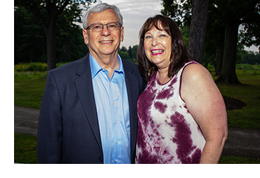 Gabe Adler and his wife