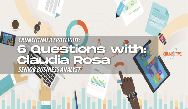 CrunchTimer Spotlight: 6 Questions with Claudia Rosa