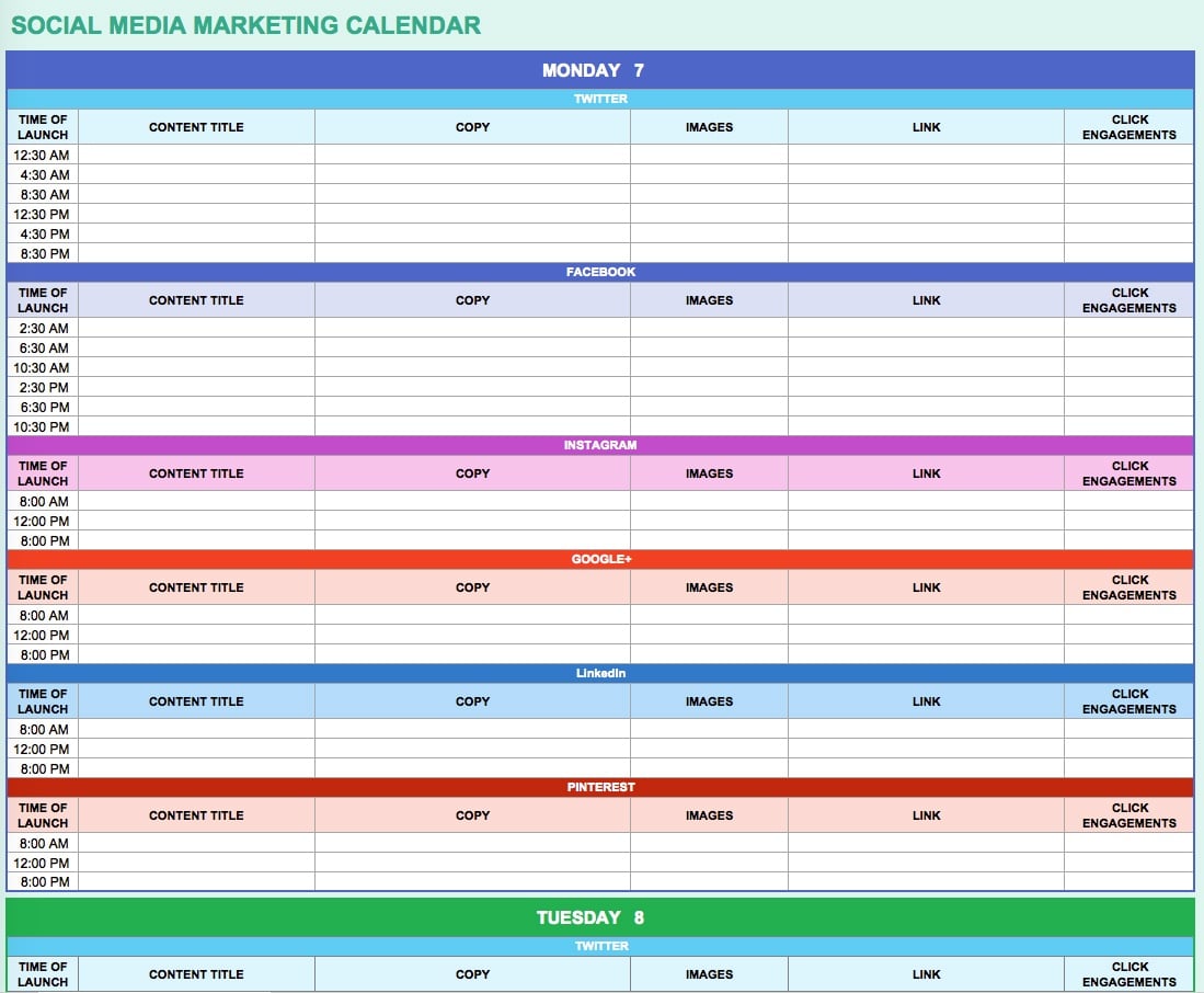 6 Ways Marketers Can Use Excel to Make Work Easier Free Templates