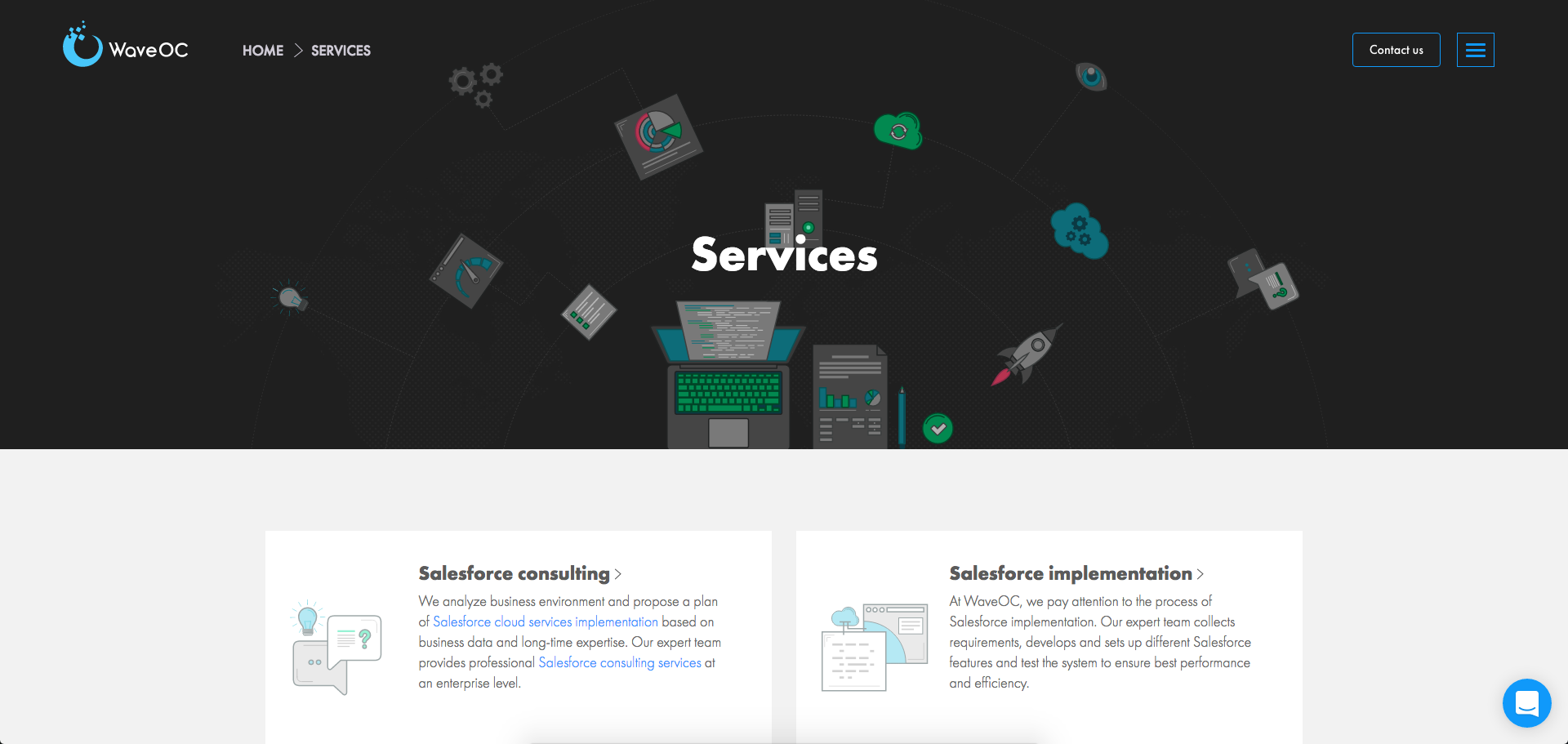 WaveOC Services Page