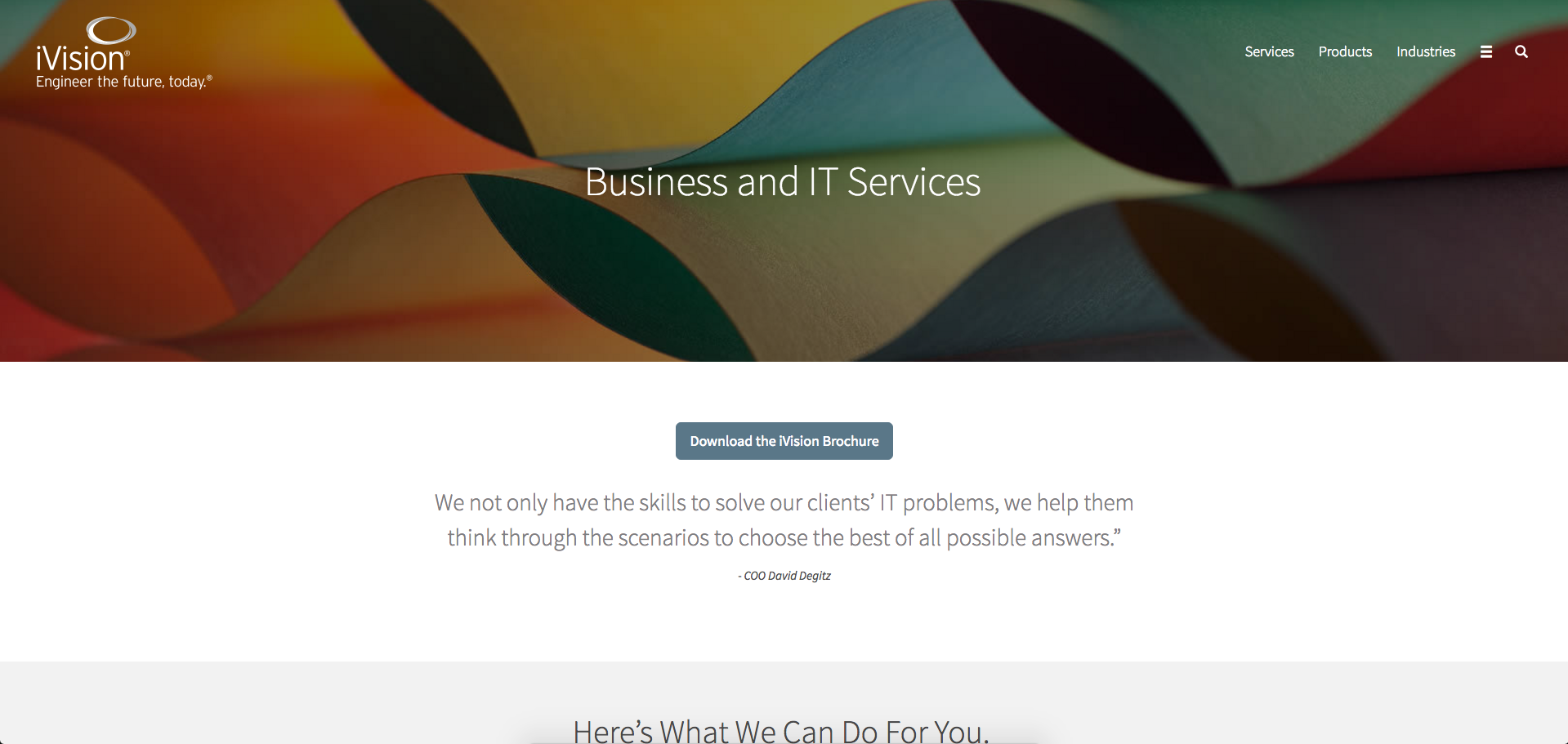iVision Services Page