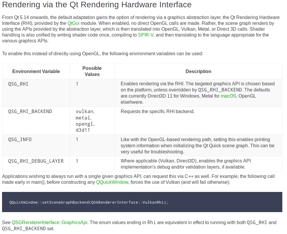 Qt RHI：QtQuickのVulkan/Metal/Direct3D対応