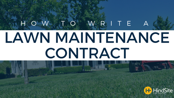 lawn maintenance contracts