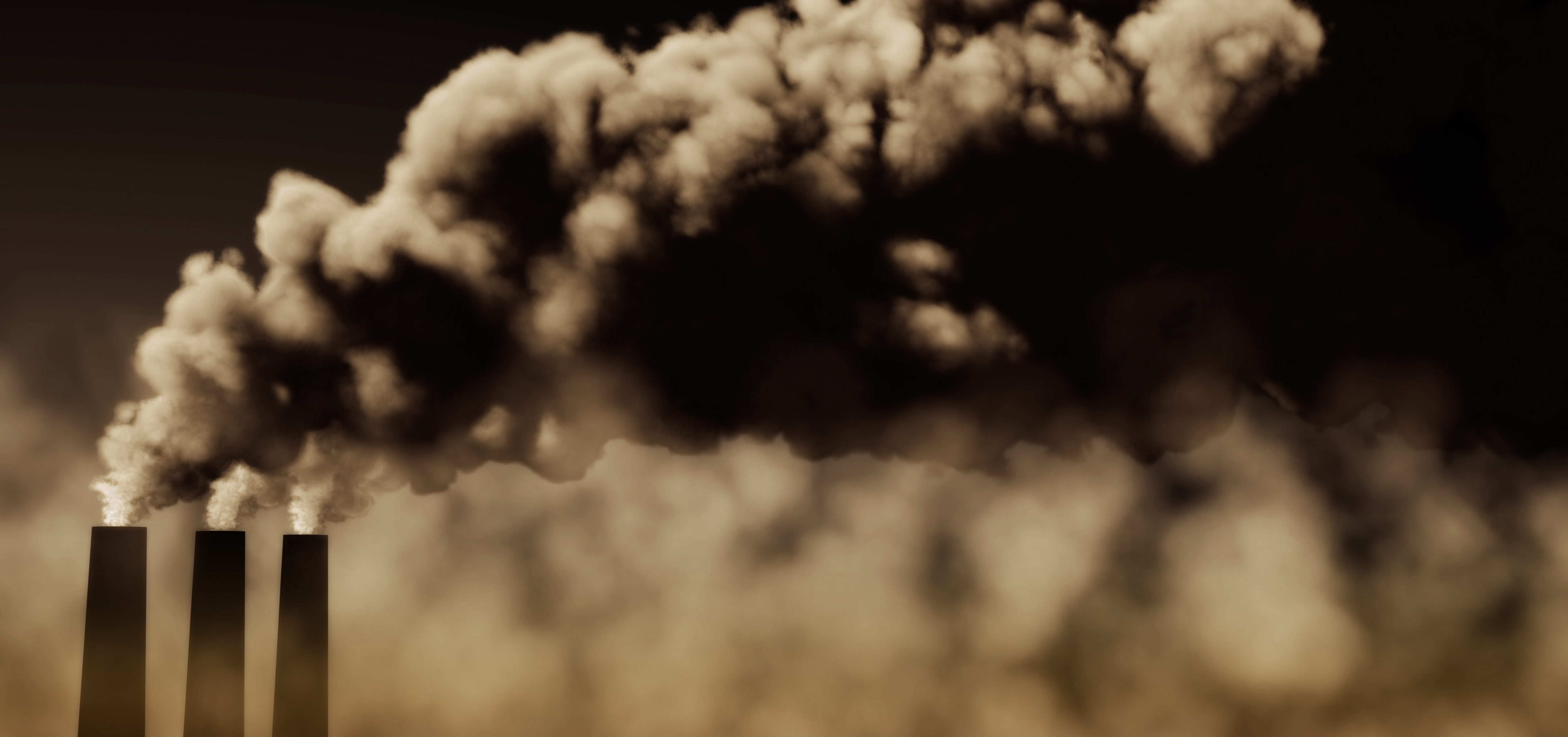 air pollution from a factory