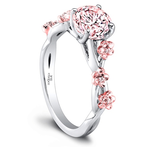 Unique Engagement Rings Cherry Blossom Engagement Ring