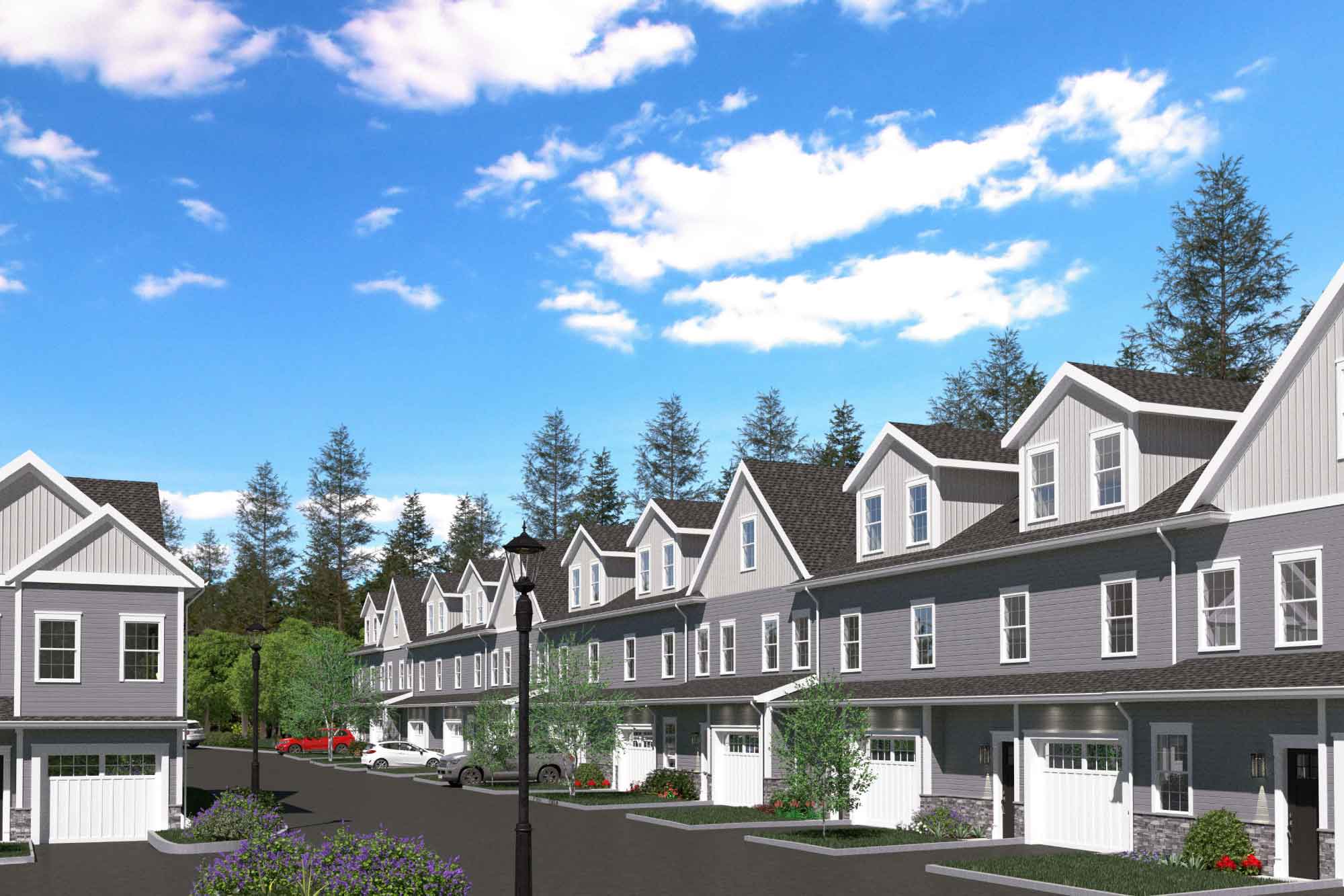 Multifamily Housing Design Village at Bedford Woods Townhomes