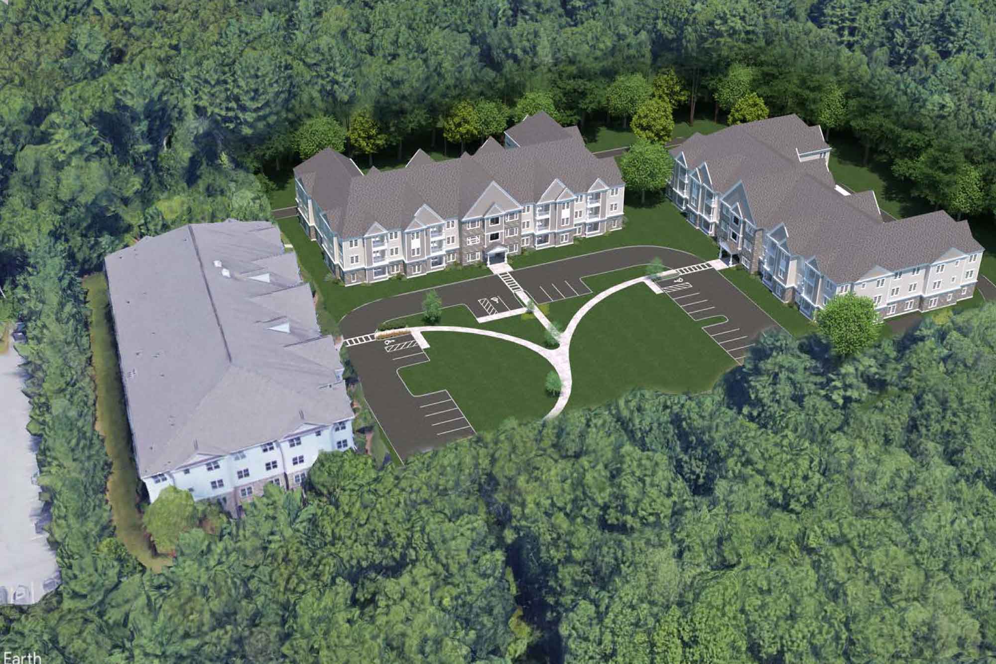 Multifamily Housing Design Village at Bedford Woods Townhomes