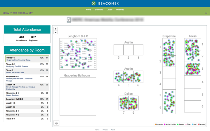 Beacon Heatmap Even Tech Expo Logic - 700