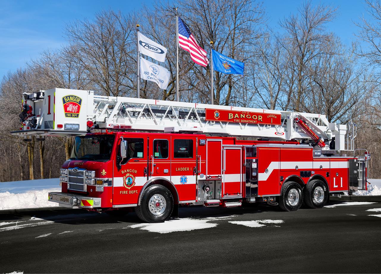 Velocity Aerial delivered to Bangor Fire Department