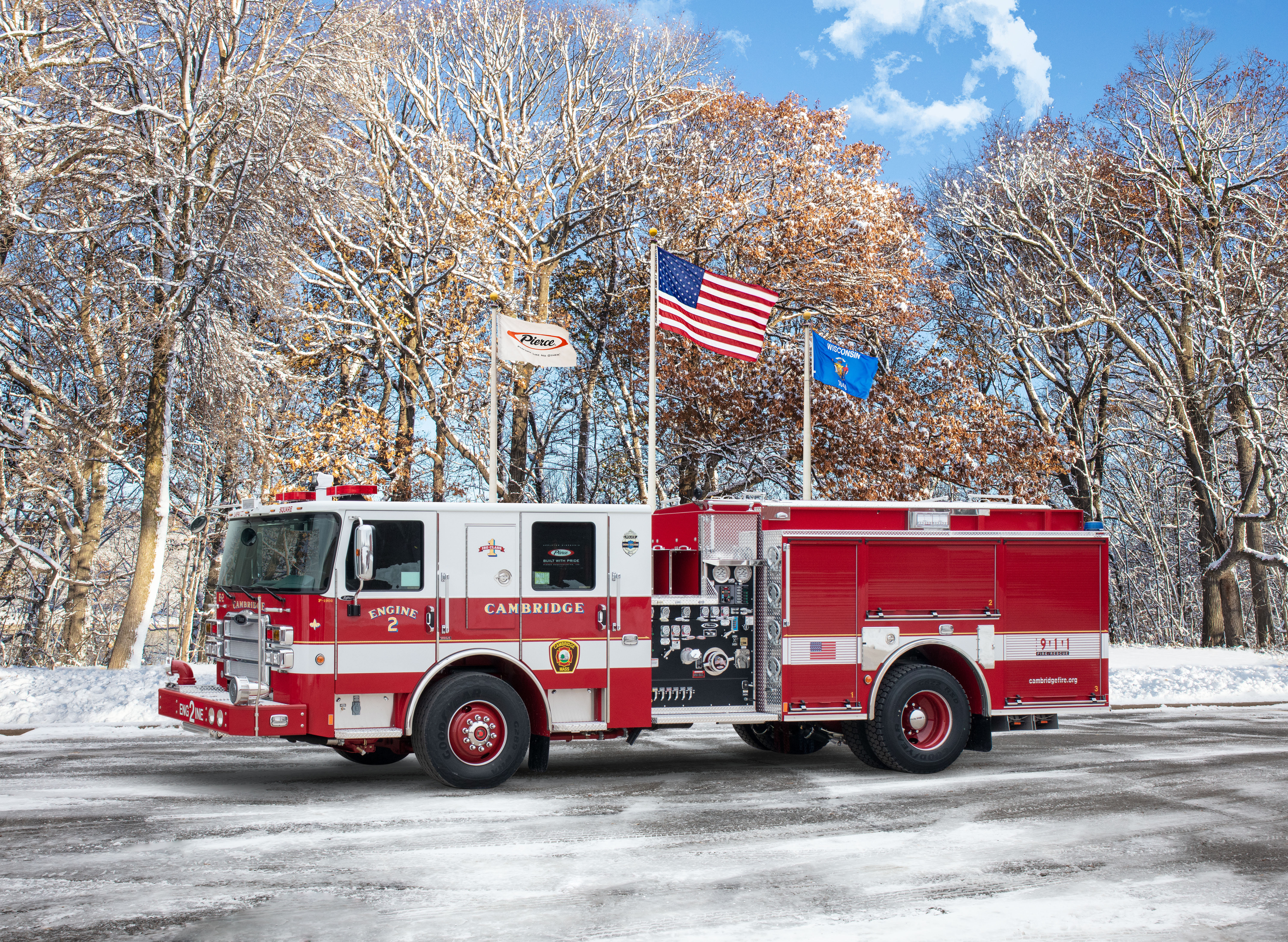 Enforcer Pumper delivered to Cambridge Fire Department                         