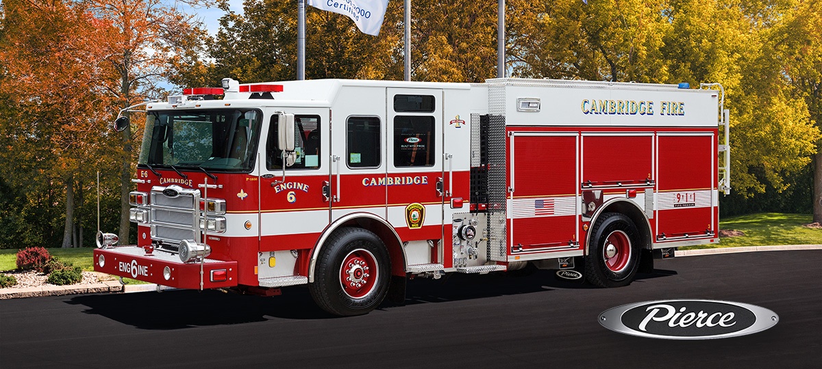 Enforcer Pumper delivered to Cambridge Fire Department