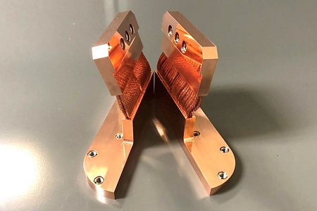 Dual section cryocooler thermal straps - separated - 450x300