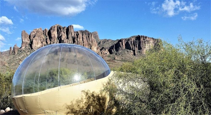 airbnb bubble tent