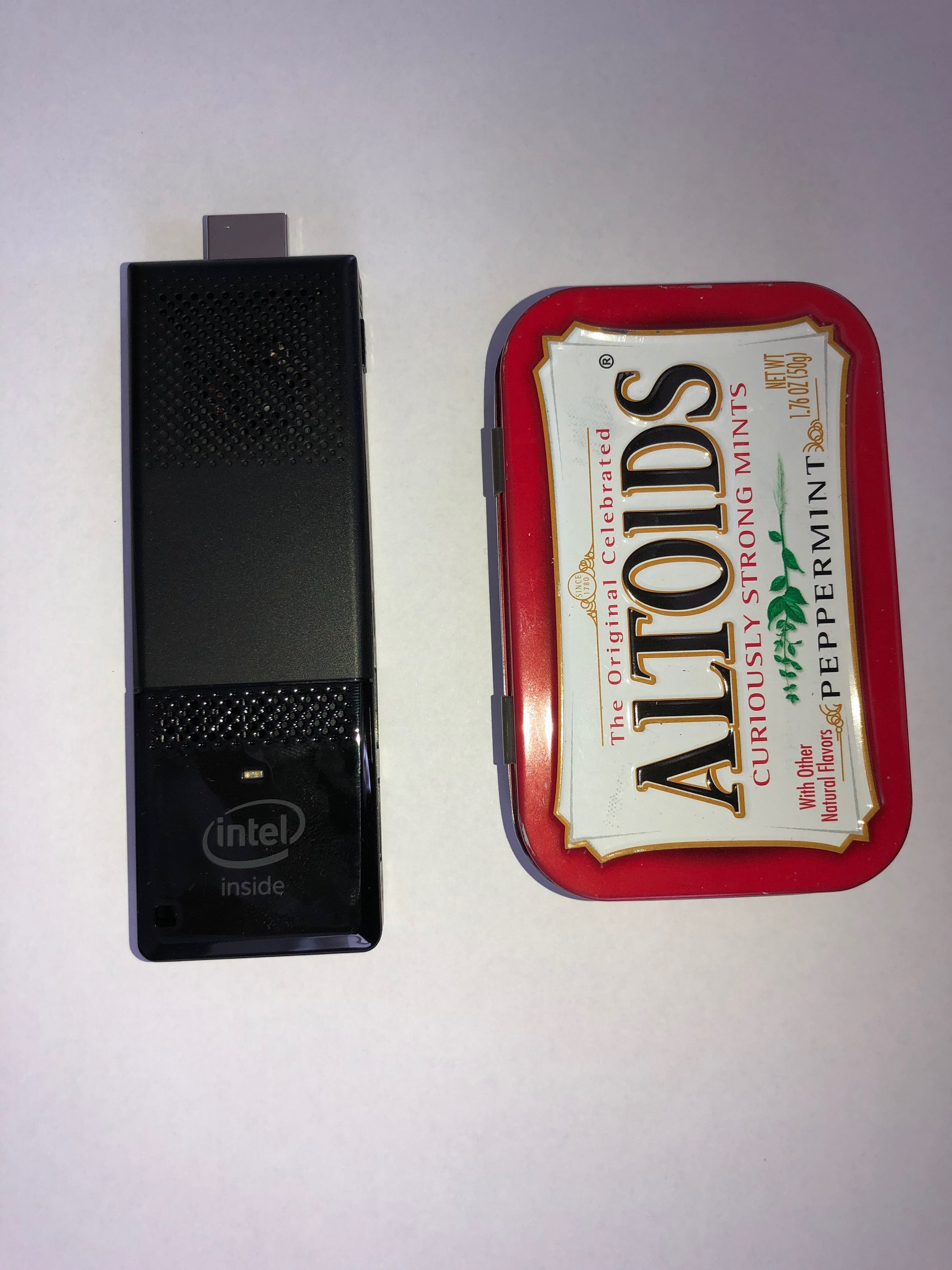 Intel Computer Stick and Altoids