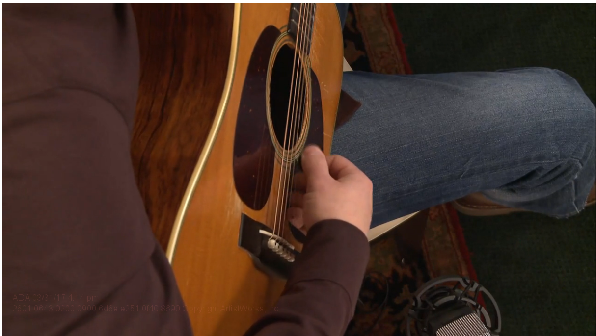 bluegrass guitar lesson on crosspicking