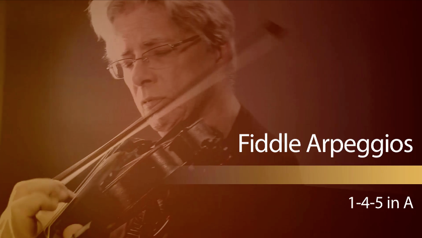 fiddle arpeggios: 1-4-5 in A