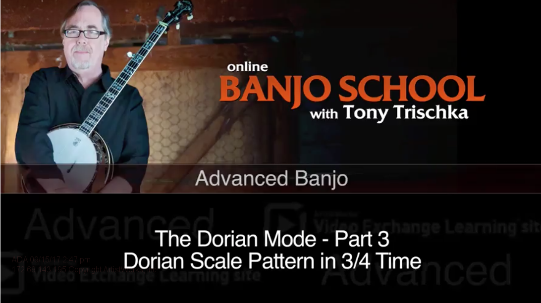 banjo lesson on the dorian mode