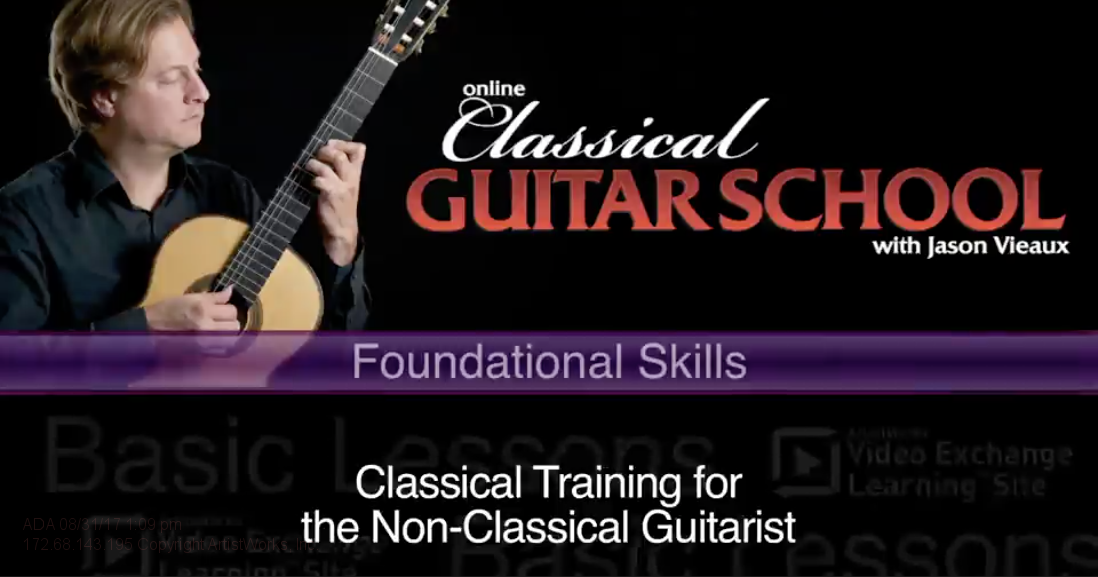 classical guitar lesson