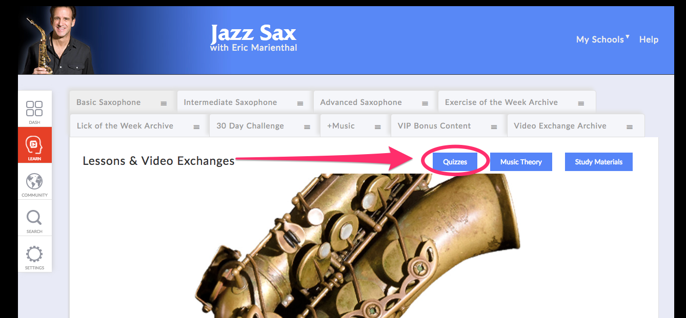 jazz saxophone quiz