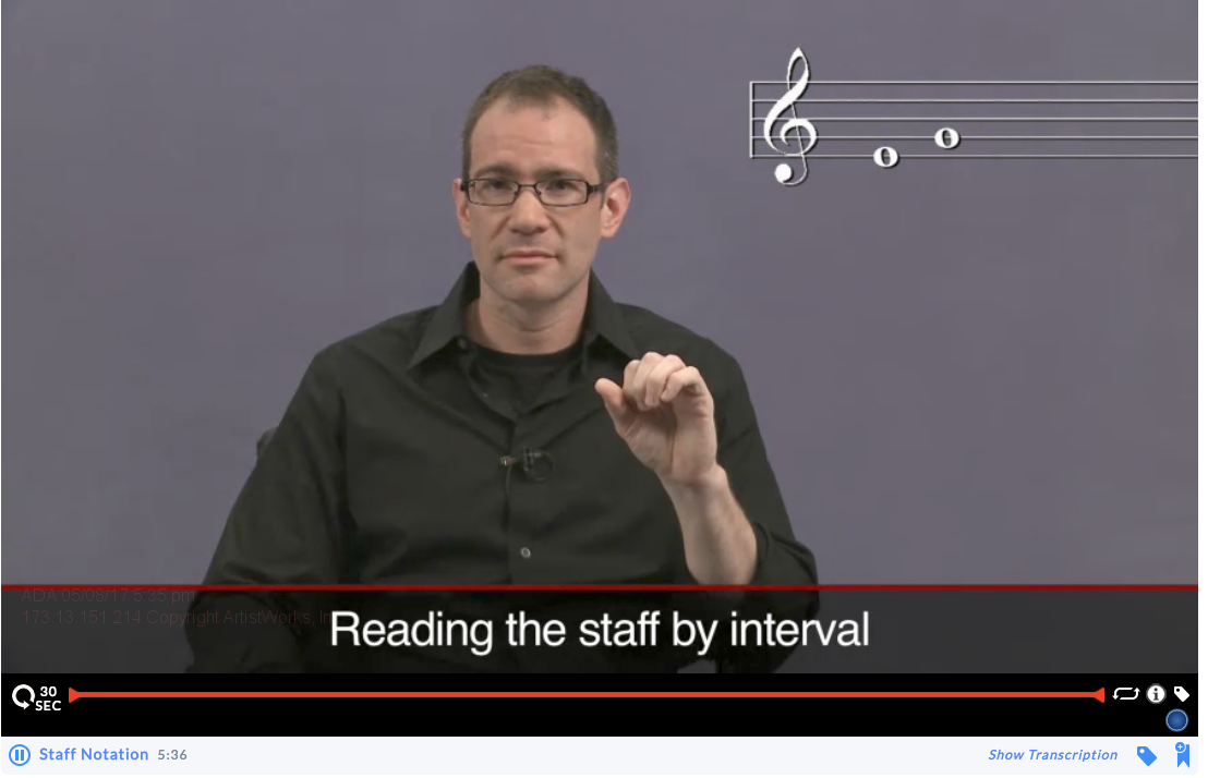 music theory lessons: staff notation