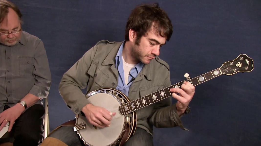 Tony Trischka talking banjo with Noam Pikelny