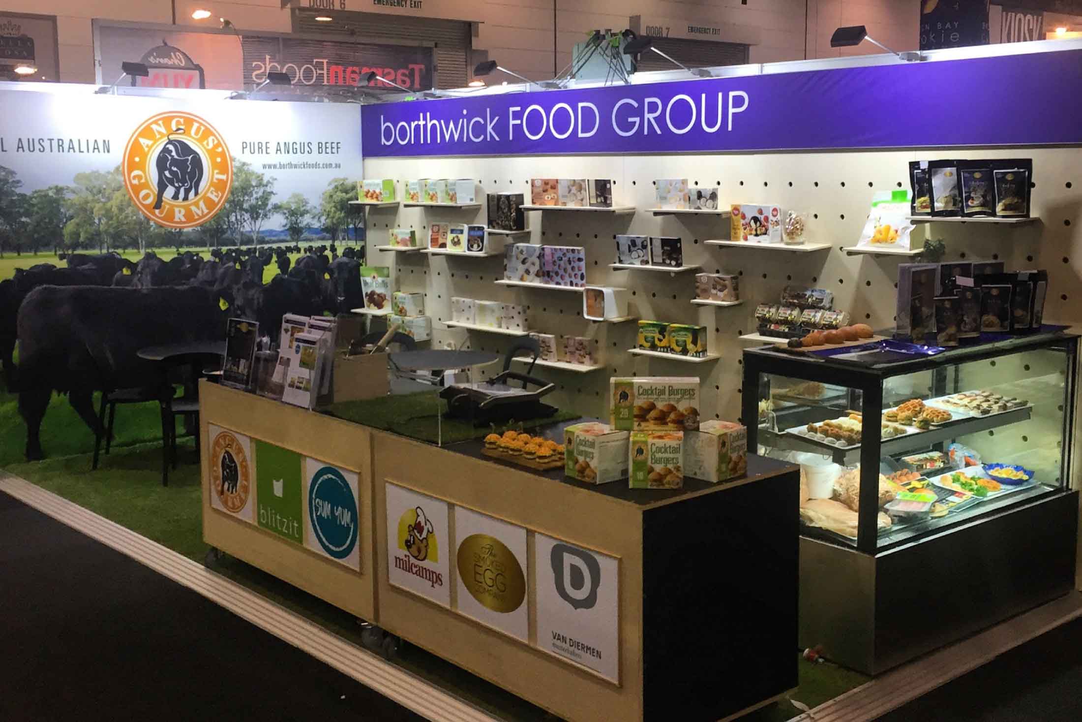 Borthwick foods offer free samples on their stand