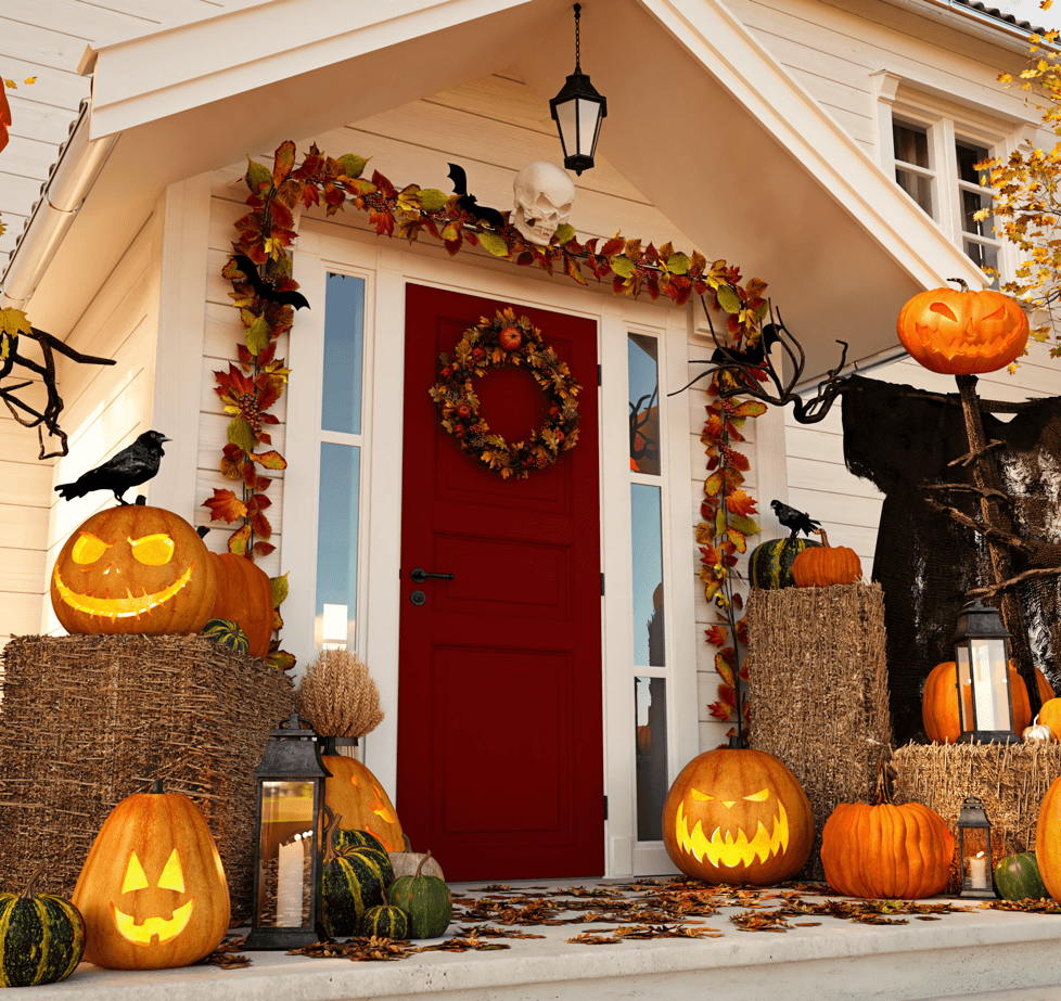 Fun Decorations for Trick or Treaters Front Porch Decor Image