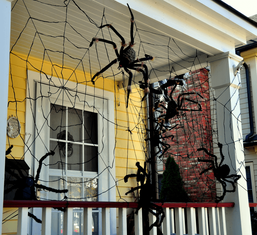 Fun Decorations for Trick or Treaters Spider Webs Image