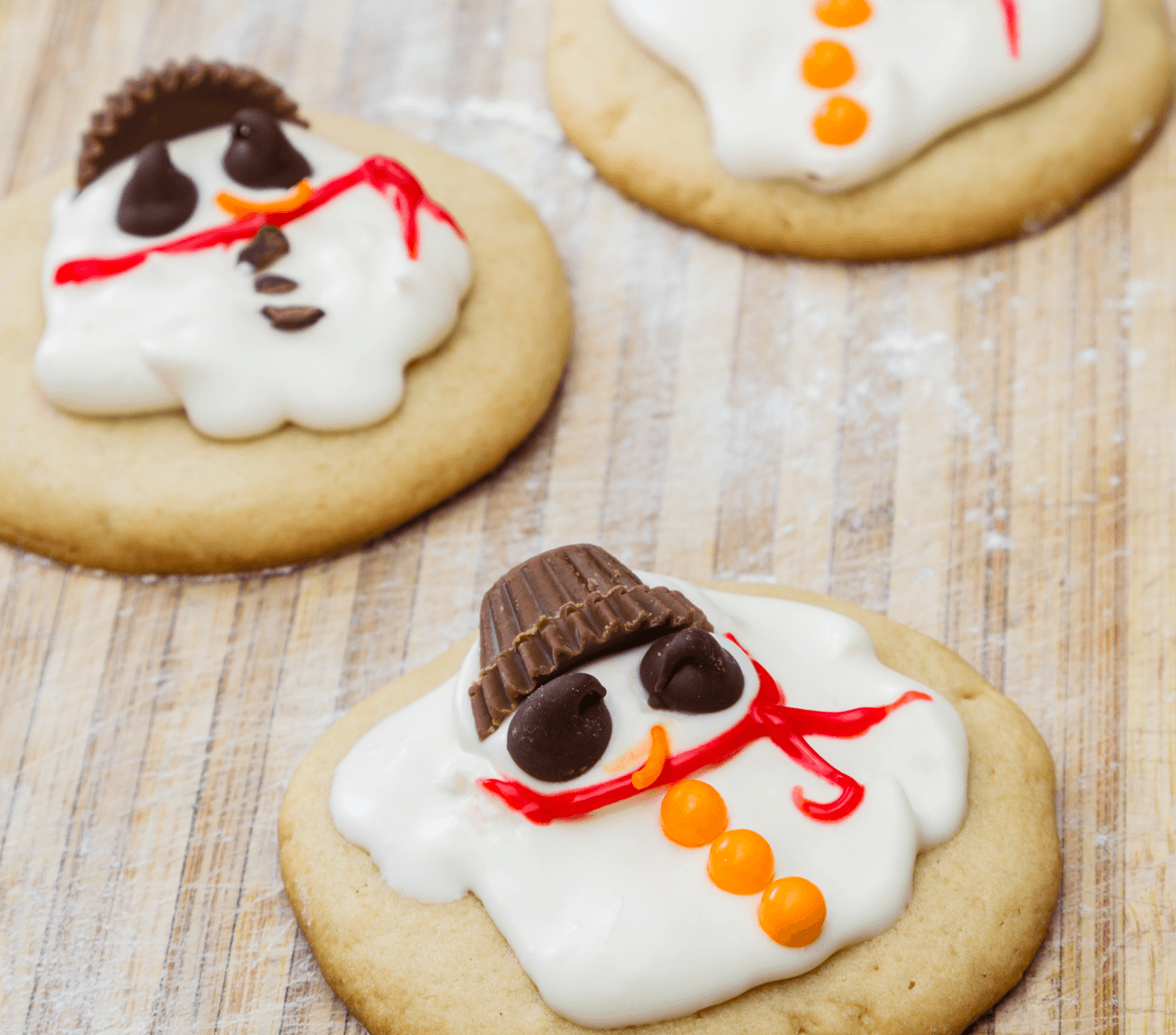 Embrace the Snow By Making These Winter-Themed Treats! Melted Snowmen Image