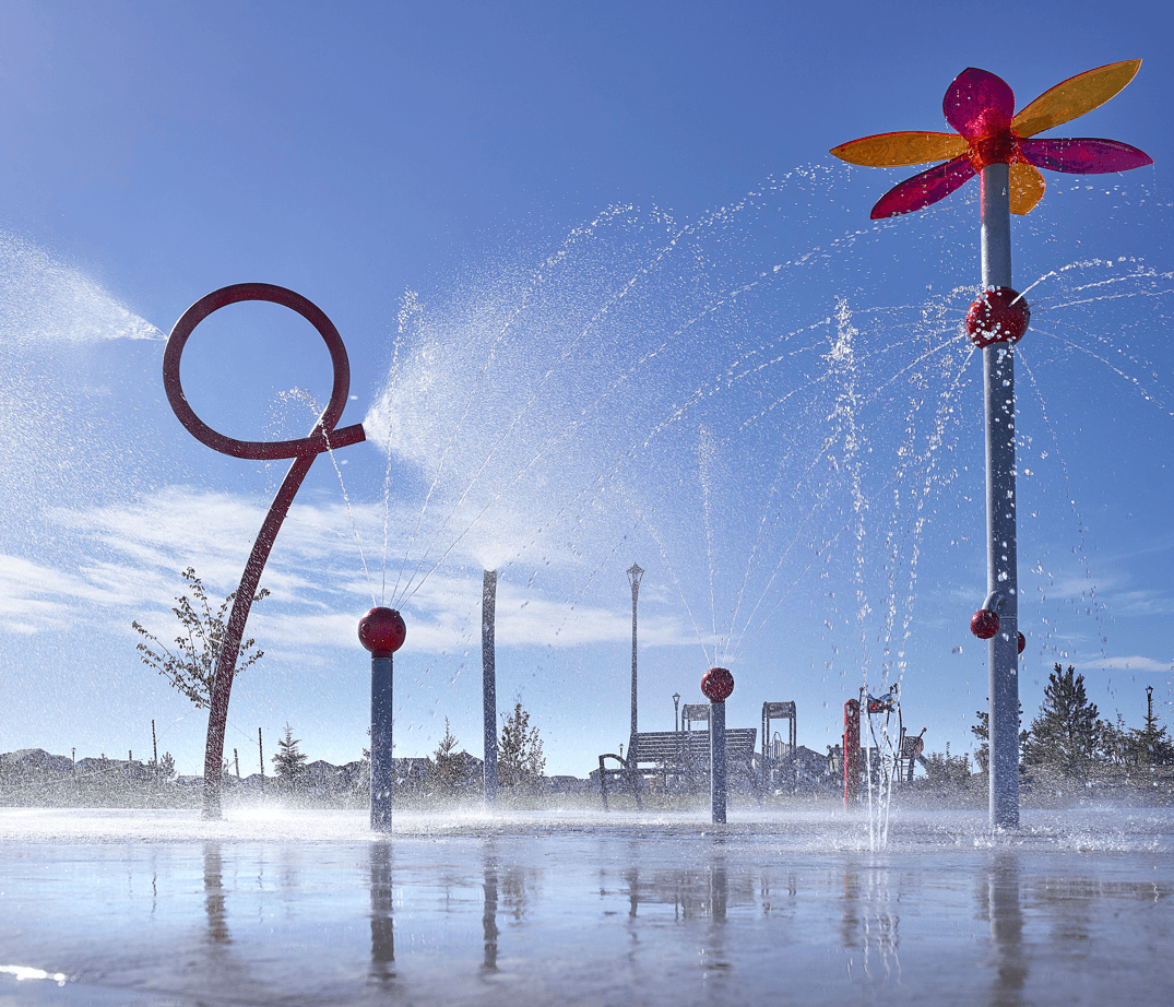 Cy Becker: One of Edmonton's Best New Communities Spray Park Image