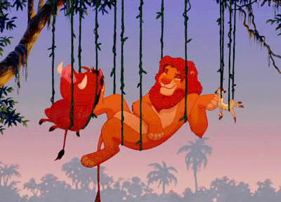 relaxed lion king
