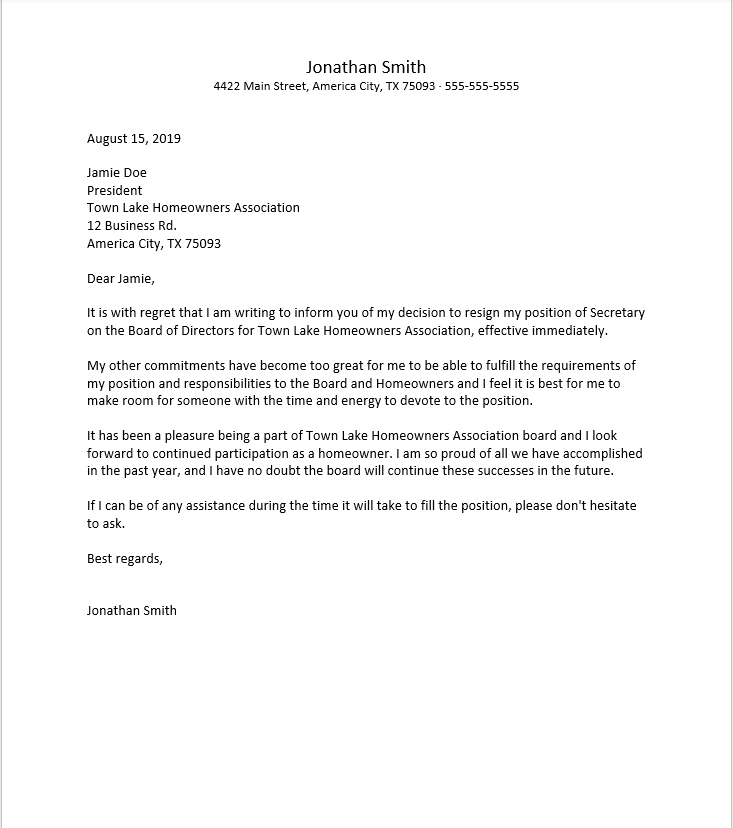 Resignation Letter From Board Of Directors Template from cdn2.hubspot.net