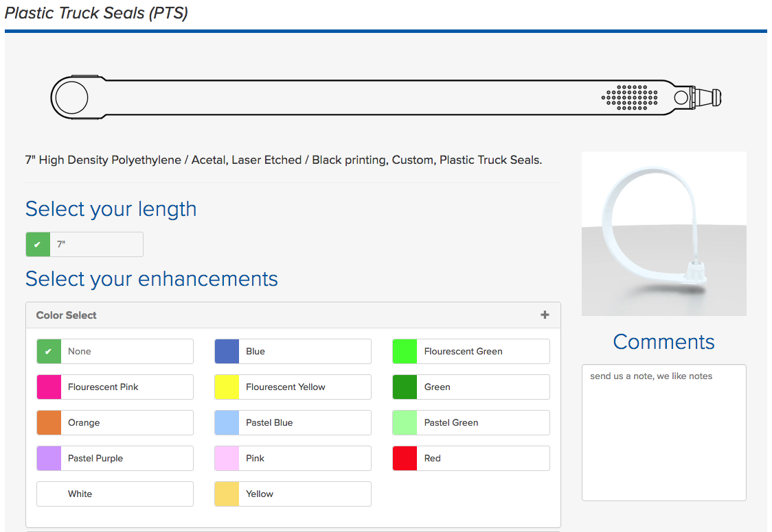 plastic truck seal customizer CSS