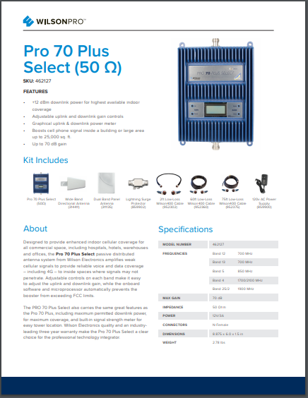 Spec Sheet