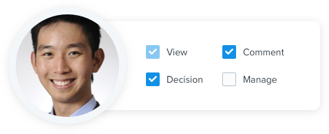 Online proofing secure access roles