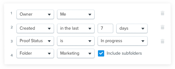 Create custom views easily with filters