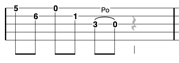 G Minor Pentatonic scale on banjo - going down