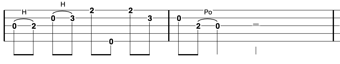 G major pentatonic scale on banjo going up and down