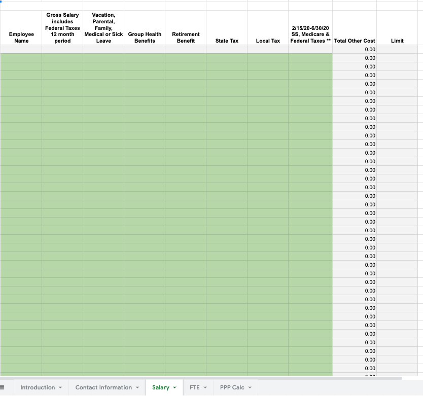 PPP Spreadsheet 2