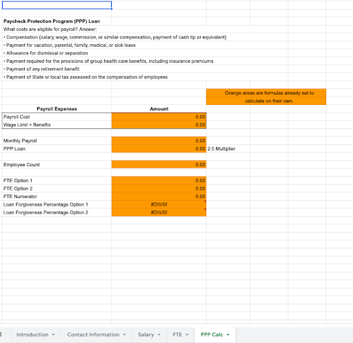 PPP Spreadsheet 3