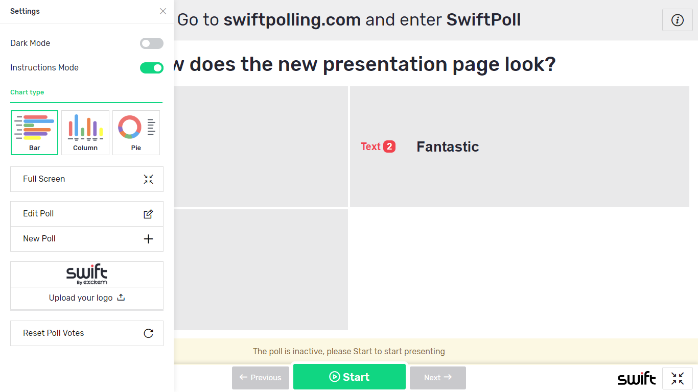 Real-time audience polling