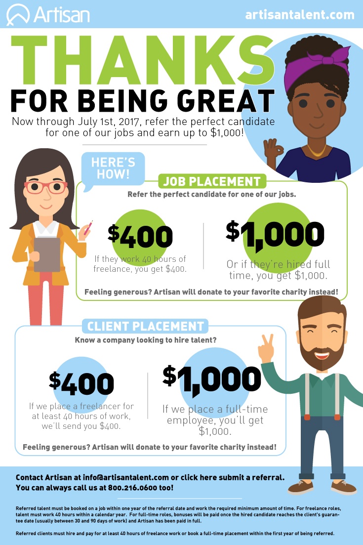 CAREER POSTER Gift Card Referral 1000 × 1000