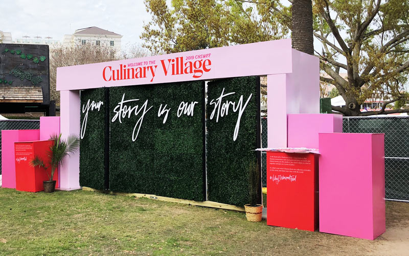 Culinary-Village-Welcome-Photo-Wall