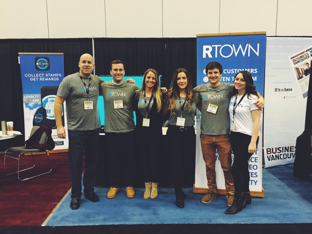 Team at the tradeshow