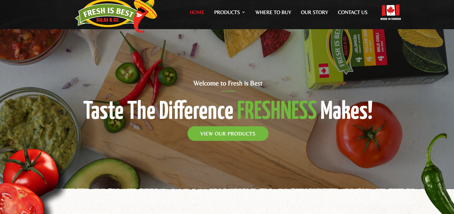 Fresh is Best homepage